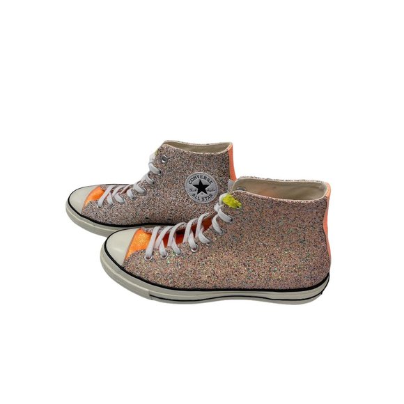 NWOB Converse Chuck Taylor All Star 70s Hi JW Anderson PINK Glitter Women US 12 - Picture 4 of 8